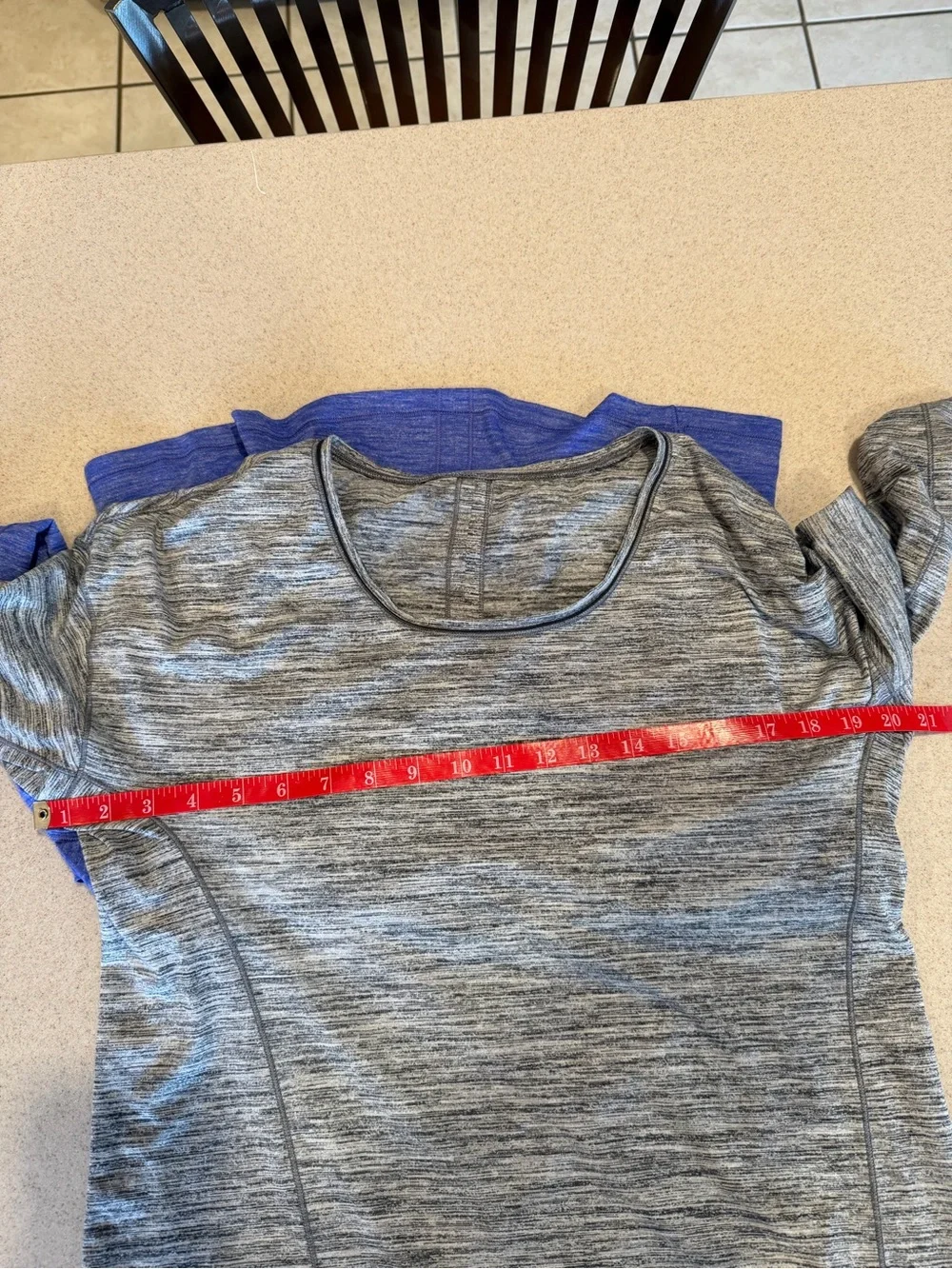 LuluLemon Long Sleeve Performance Top - Violet Blue (1), Gray (2)